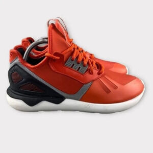 ADIDAS ORIGINALS TUBULAR Shoes Runner Orange Black Sneakers Mens 9‎ Lace Up